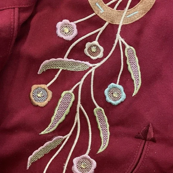 Scully Women's Western Shirt Embellished Horseshoes Flowers L Pearl Snap PL-734 - Picture 4 of 13